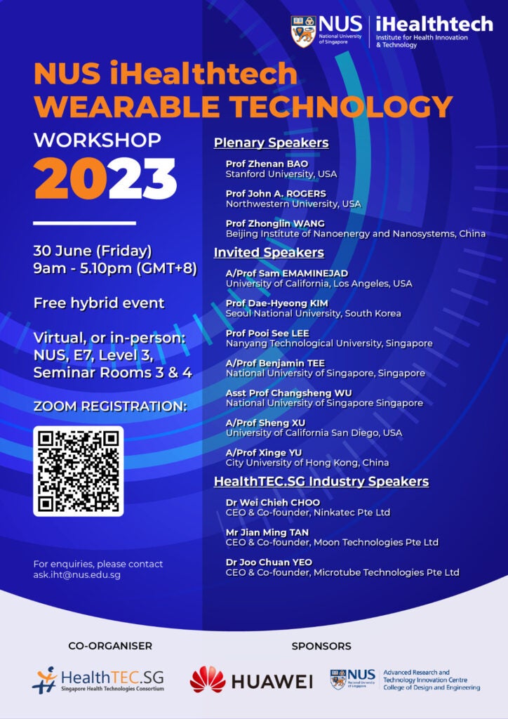 Wearable Technology Workshop 2023 - iHealthtech – Institute for Health ...